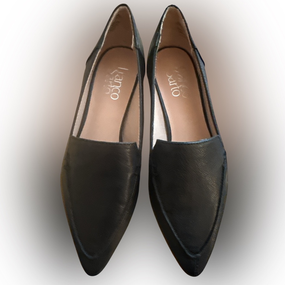 Franco Sarto Black Loafers